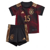 Tyskland Niklas Sule #15 Bortedraktsett Barn VM 2022 Kortermet (+ Korte bukser)